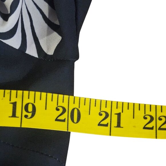 Elie Tahari M/M Womens Long Sleeve Black & White Dress - Picture 8 of 11